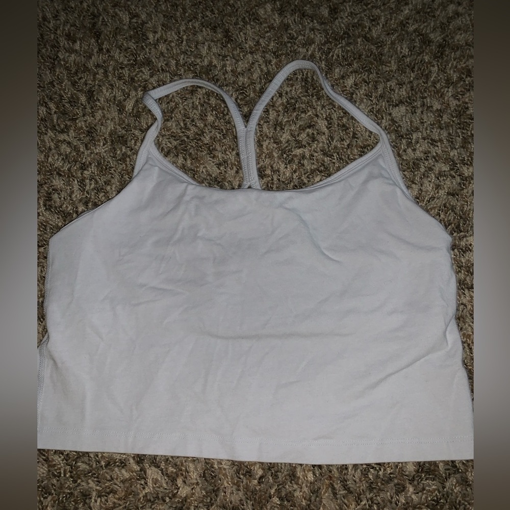 PINK racer back crop top
